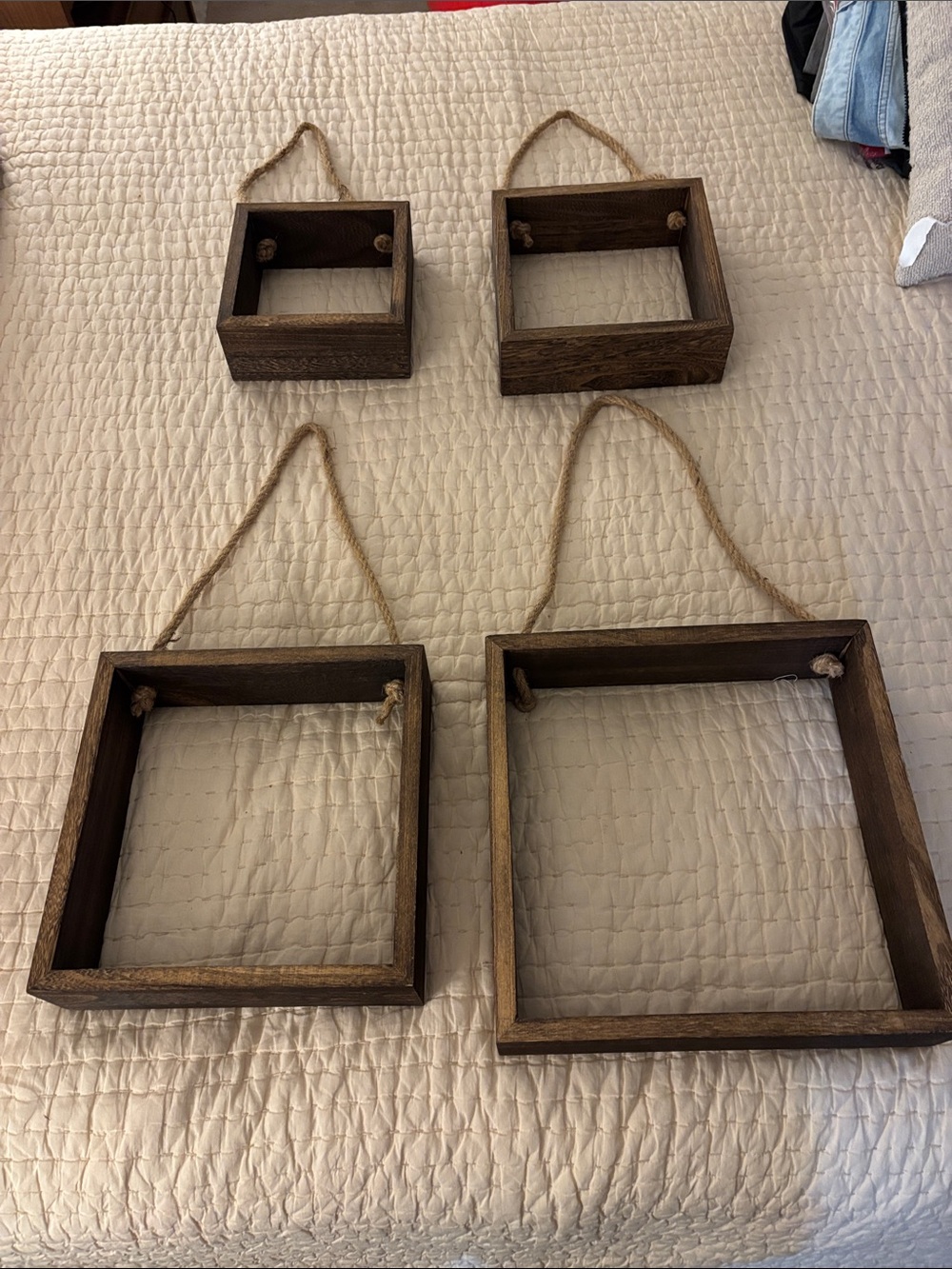 Set of Four Hanging Shelves